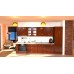 Bucatarie Zebra wenge / Fronturi MDF cedru frunza - Varianta 3